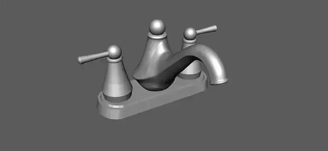 Tap Model bathroom faucet with two handles