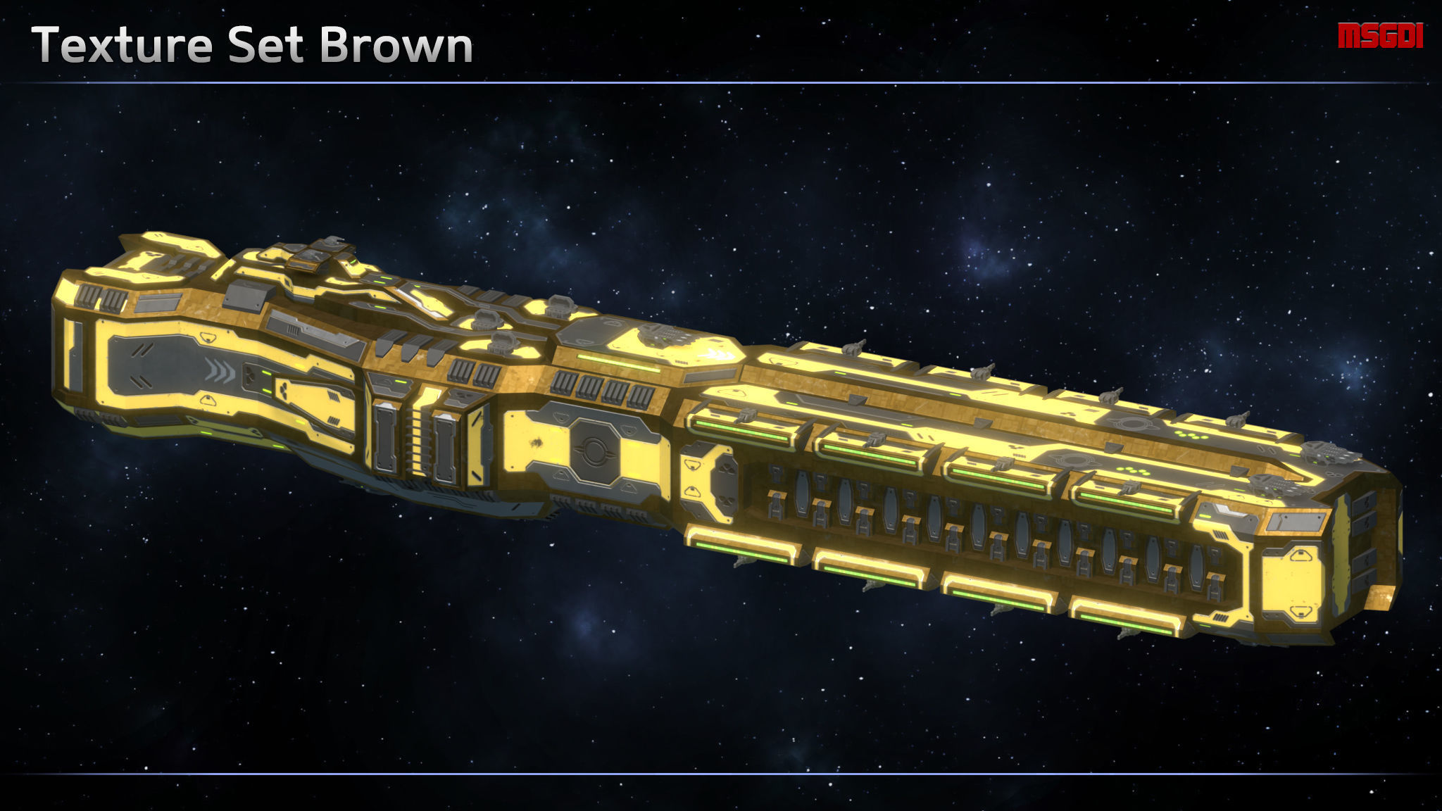 Spaceship Enkar Republic Battleship Horkonor Low-poly 3D model_6