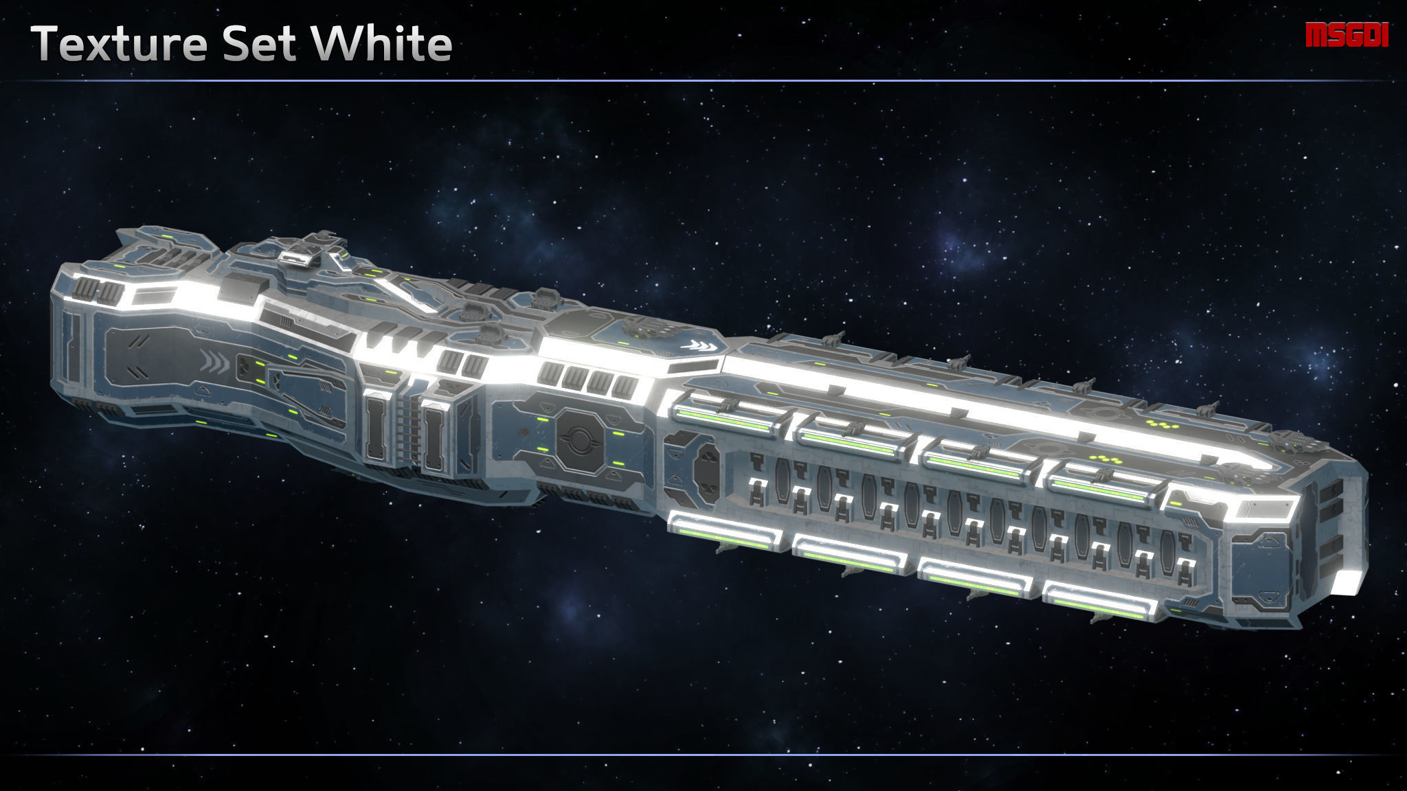 Spaceship Enkar Republic Battleship Horkonor Low-poly 3D model_10
