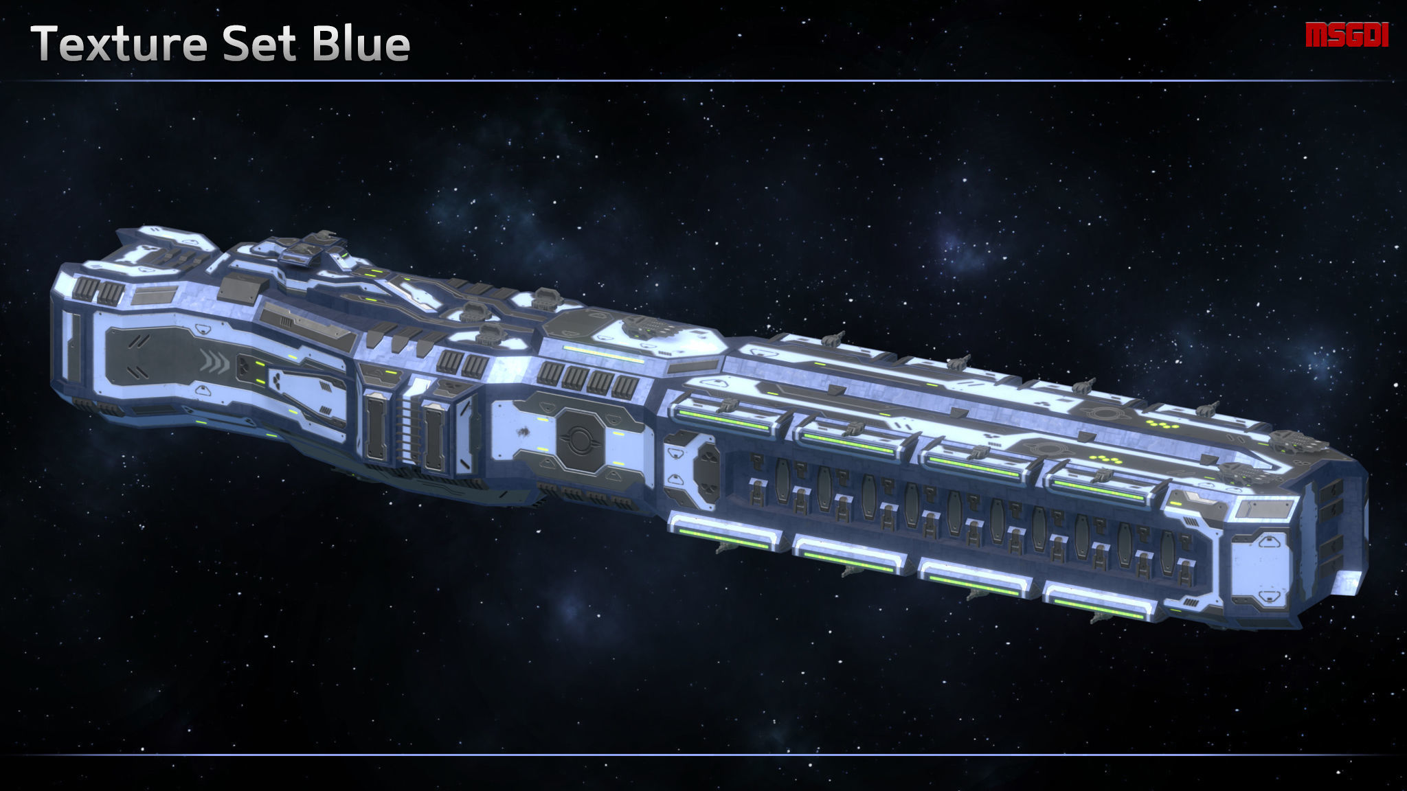 Spaceship Enkar Republic Battleship Horkonor Low-poly 3D model_5