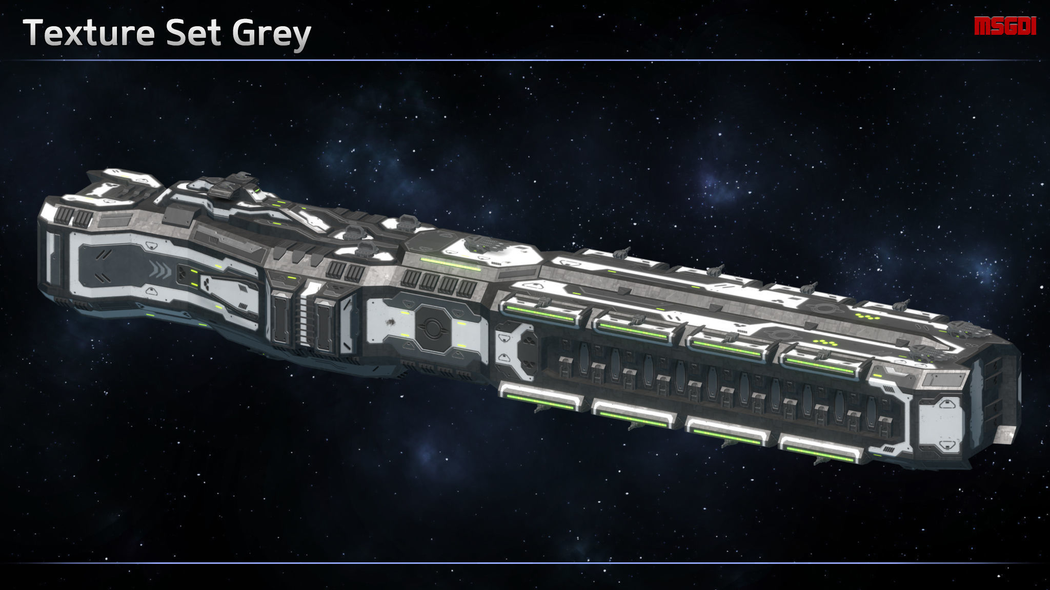 Spaceship Enkar Republic Battleship Horkonor Low-poly 3D model_8