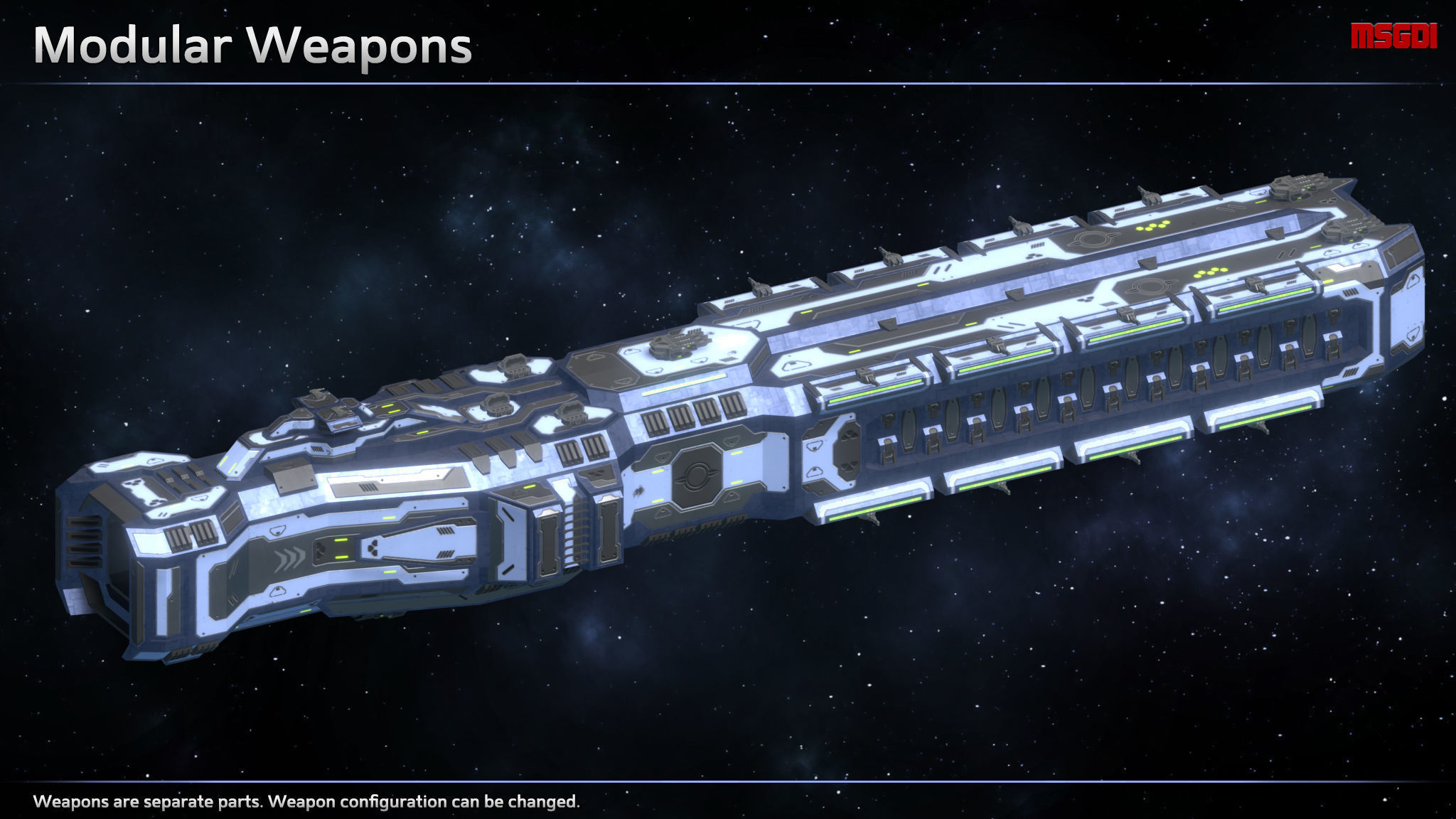 Spaceship Enkar Republic Battleship Horkonor Low-poly 3D model_3