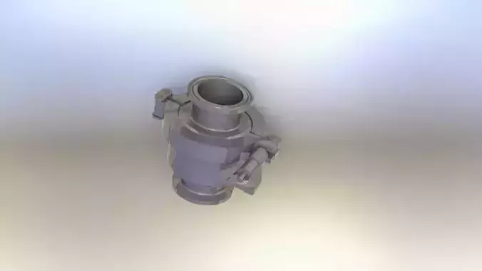 Sanitary check valve 1- - Vlvula sanitria 1- Free 3D model