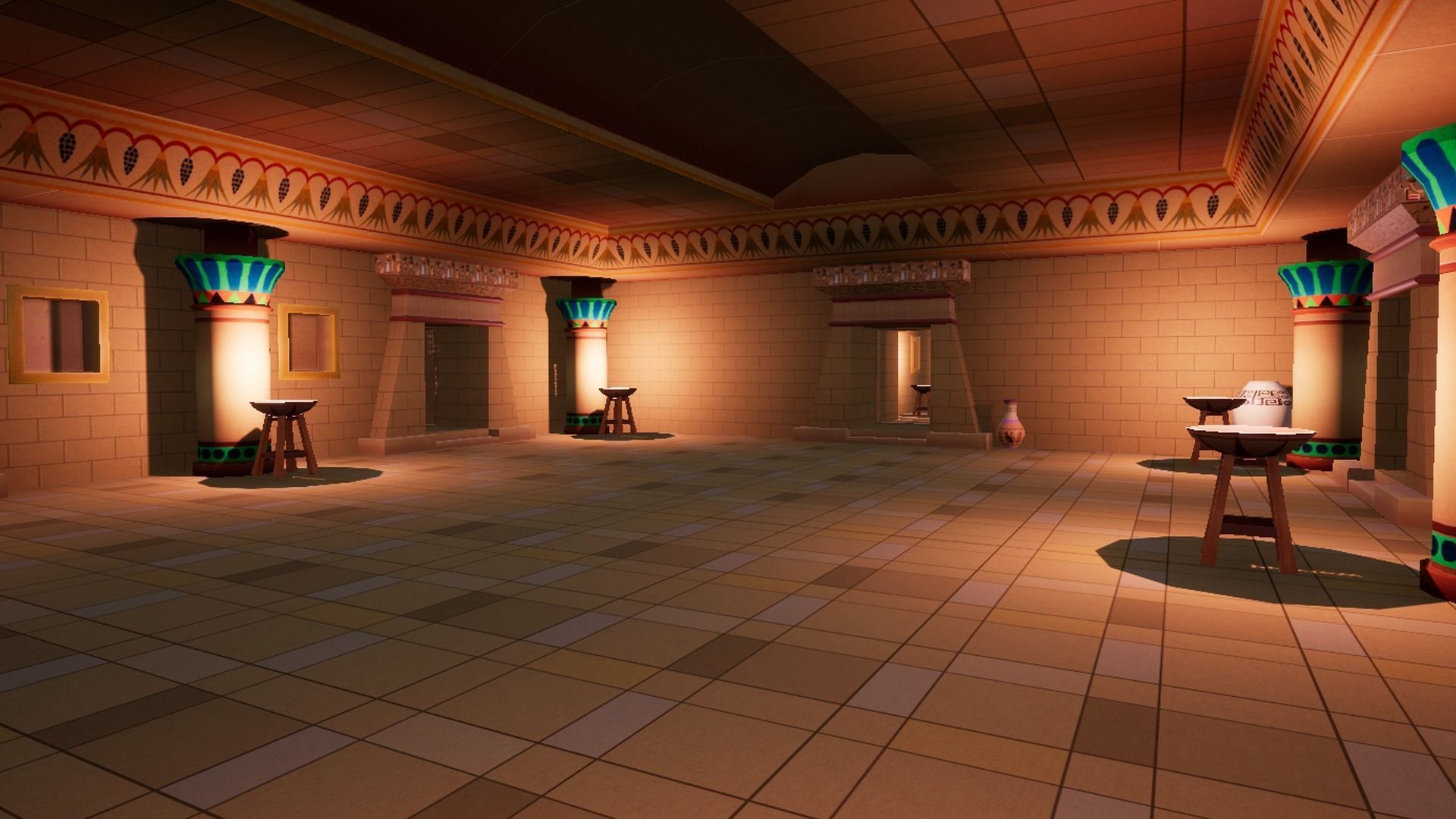 Egypt cartoon Low-poly 3D model_6