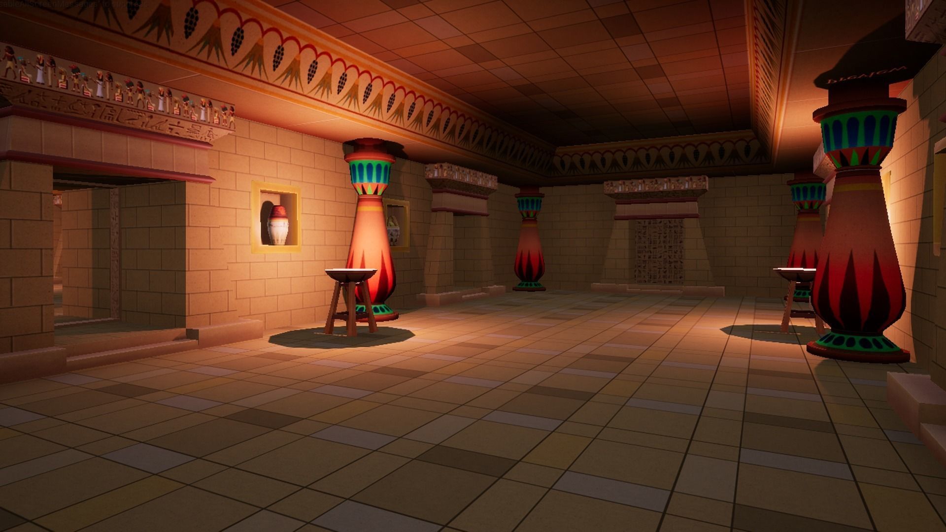 Egypt cartoon Low-poly 3D model_4