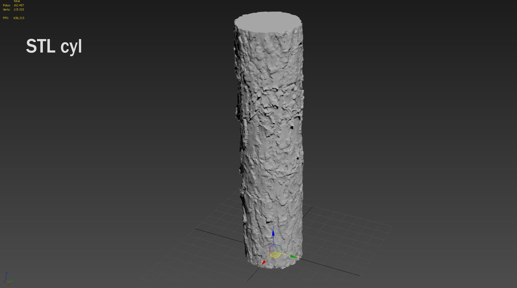 bark Pine wood 8k seamless material Low-poly 3D model_16