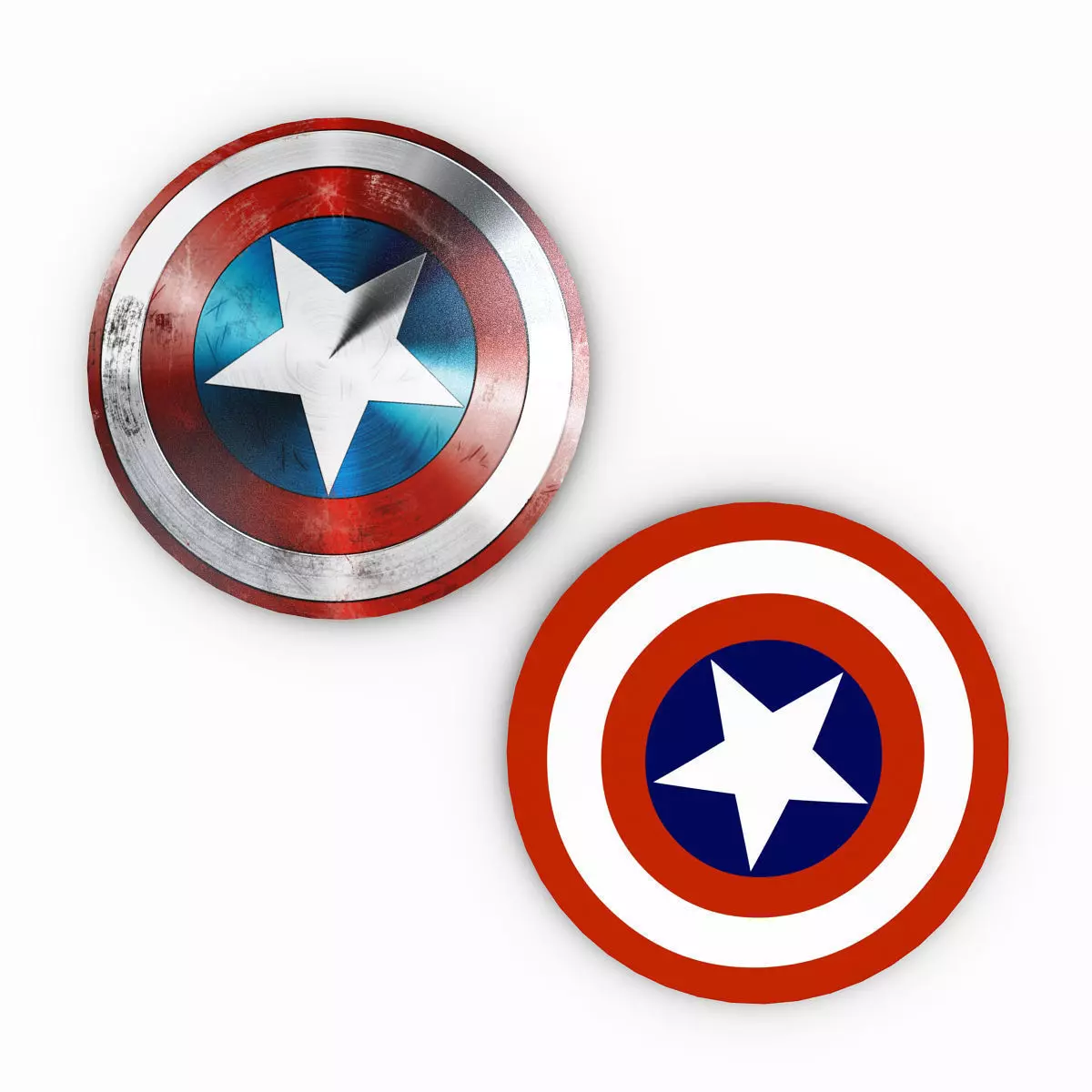 CAPTAIN AMERICA SHIELD 3D model