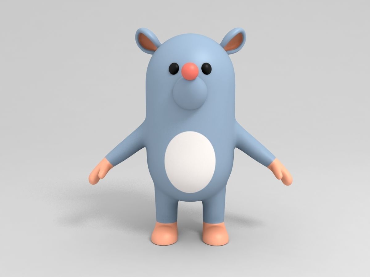 Rigged Animal Character Pack 3D model_13