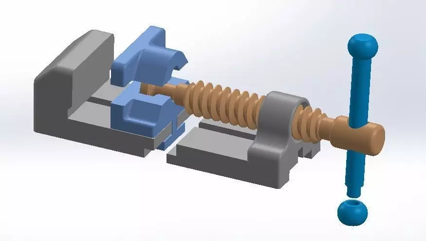 3D Printable vice Free 3D print model_0