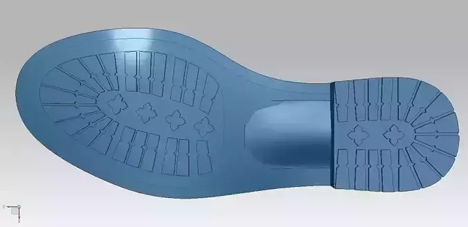 2d 3d boot sole 3D print model