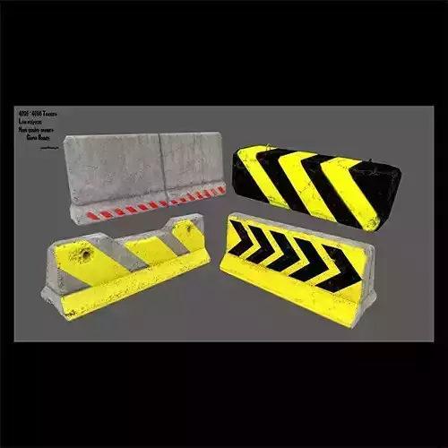 barrier set 8 of road markings