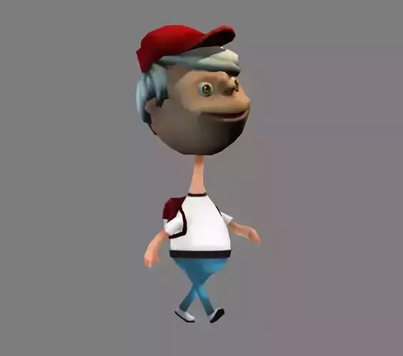 Character boy girl animated 3D model