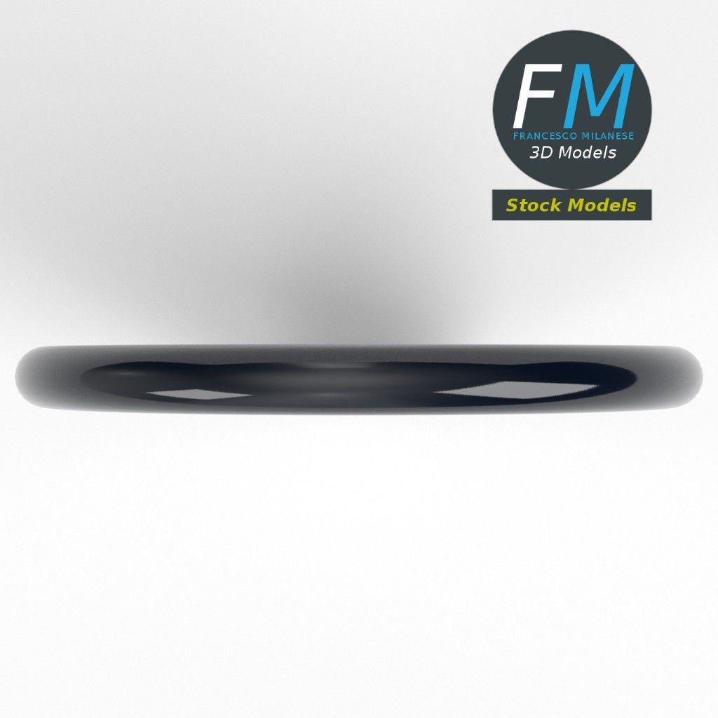 Office wall clock 1 3D model_6