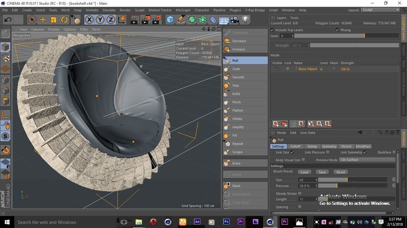Sofa Bookshelf Model 3D model_3
