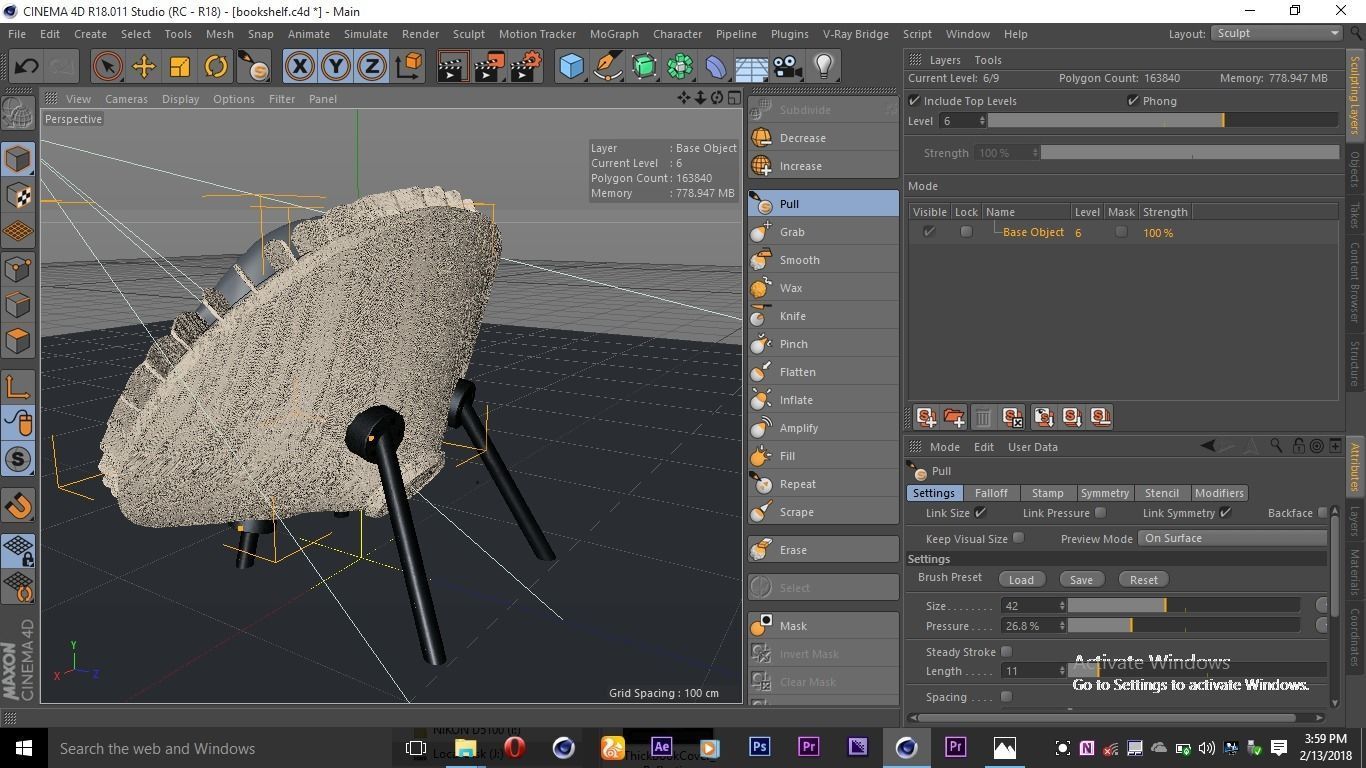 Sofa Bookshelf Model 3D model_4
