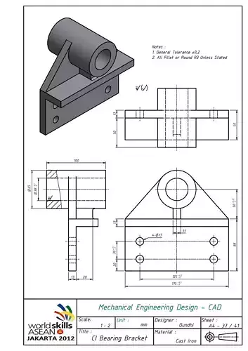 CI Bearing Bracket