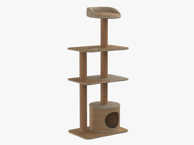 Cat Playhouse with Condo 3D model