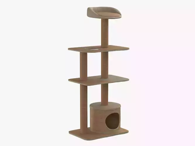 Cat Playhouse with Condo 3D model