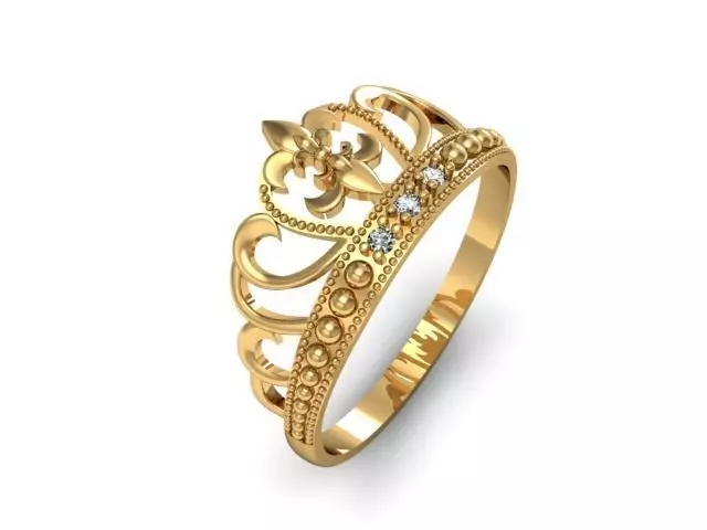 Ring crown 3D print model_0