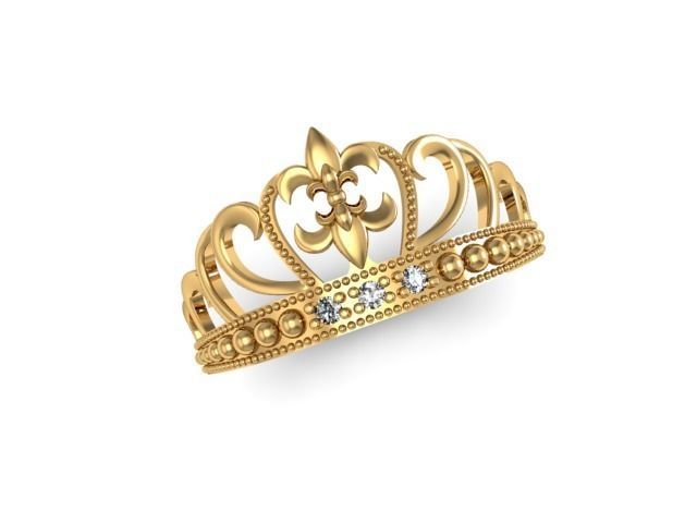 Ring crown 3D print model_2