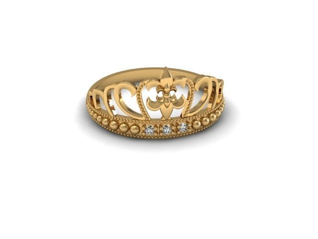 Ring crown 3D print model_1