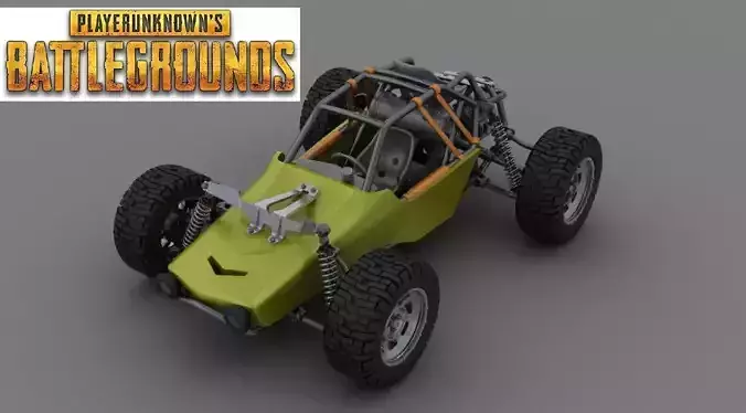 PUBG buggy 3D Printable model 3D print model