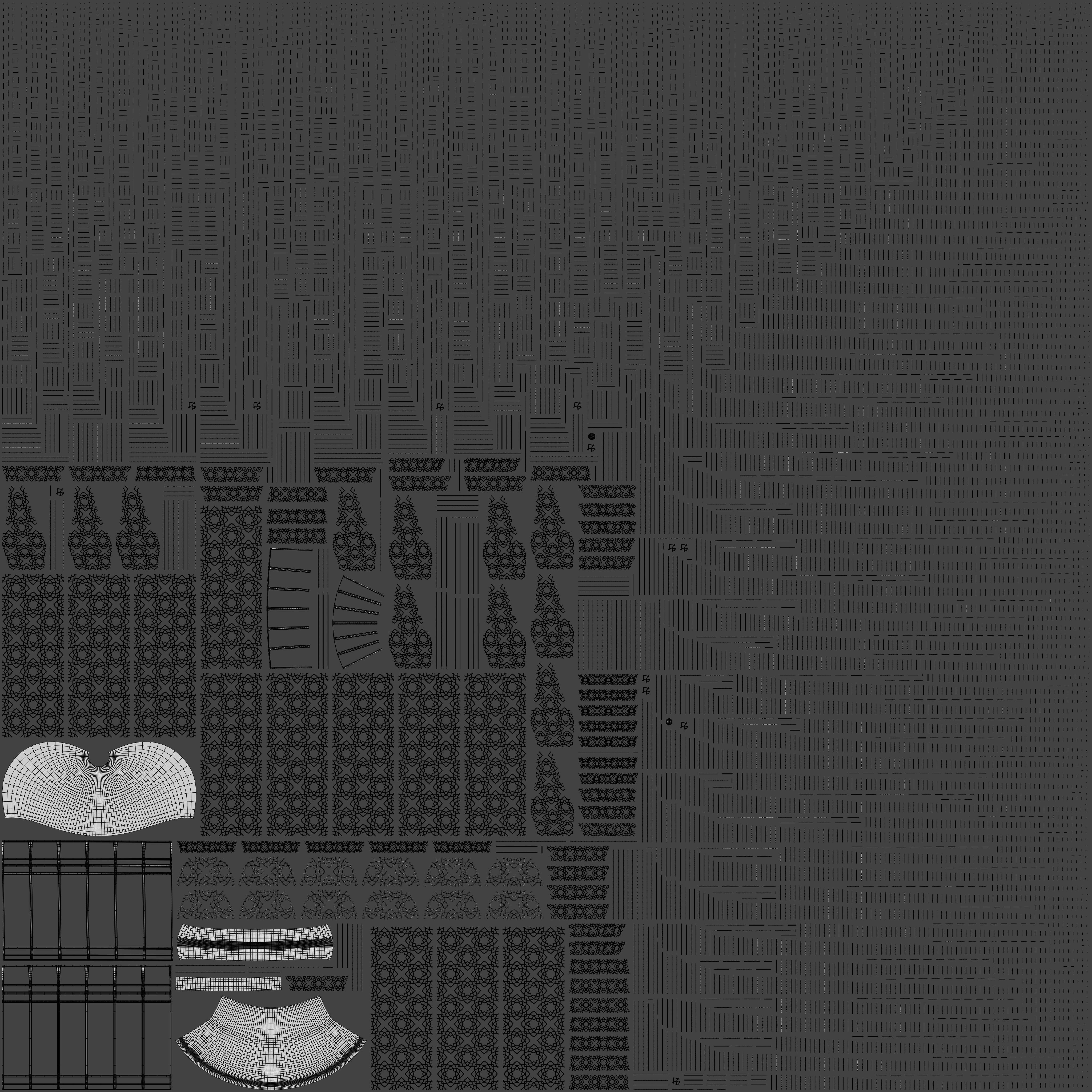 Antique Brass Moroccan Floor Lamp 3D model_10