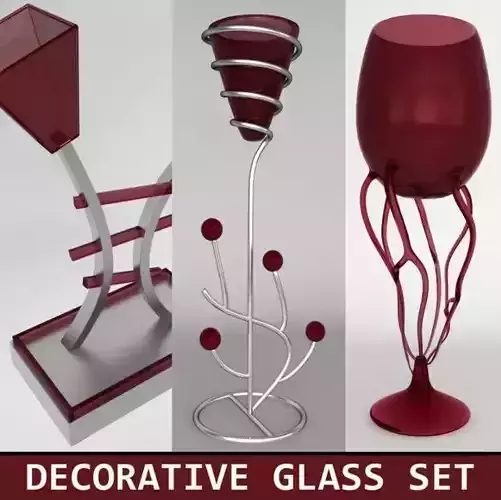 Decorative glass set