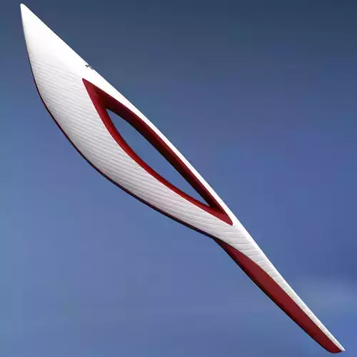 Sochi olympic torch low poly