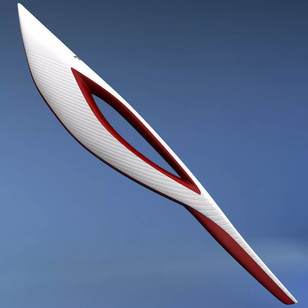 Sochi olympic torch low poly Low-poly 3D model