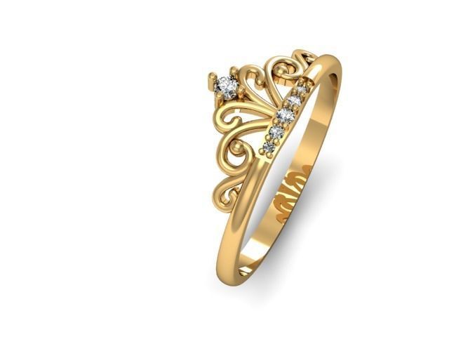 Ring crown 3D print model_1
