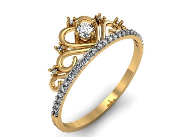 Ring crown  3D print model_1