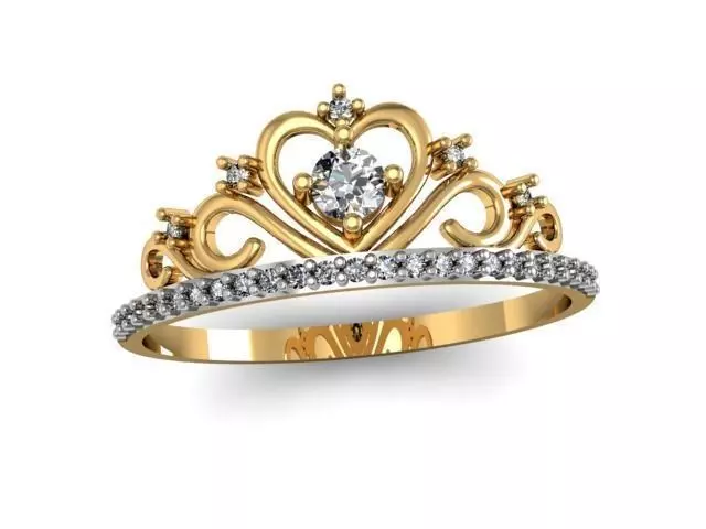 Ring crown  3D print model_0