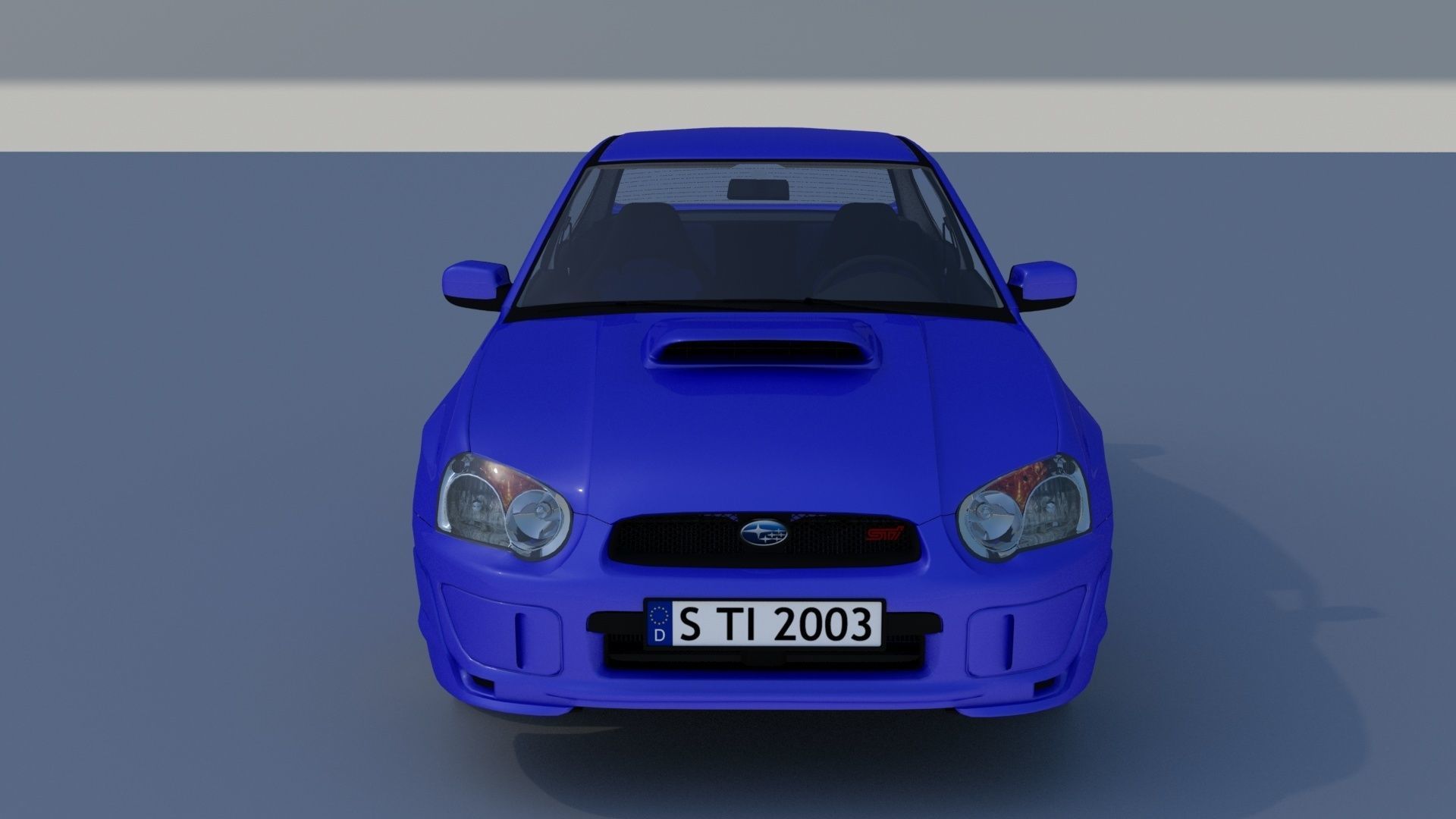 Subaru Impreza STI 2003 3D model_1