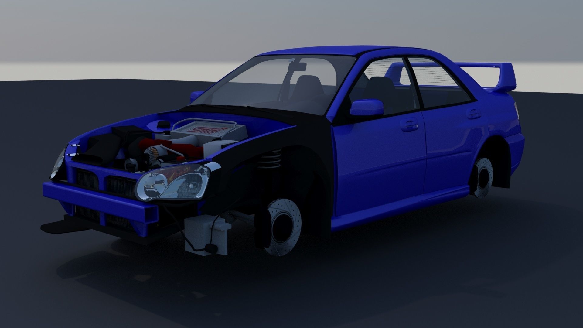 Subaru Impreza STI 2003 3D model_14