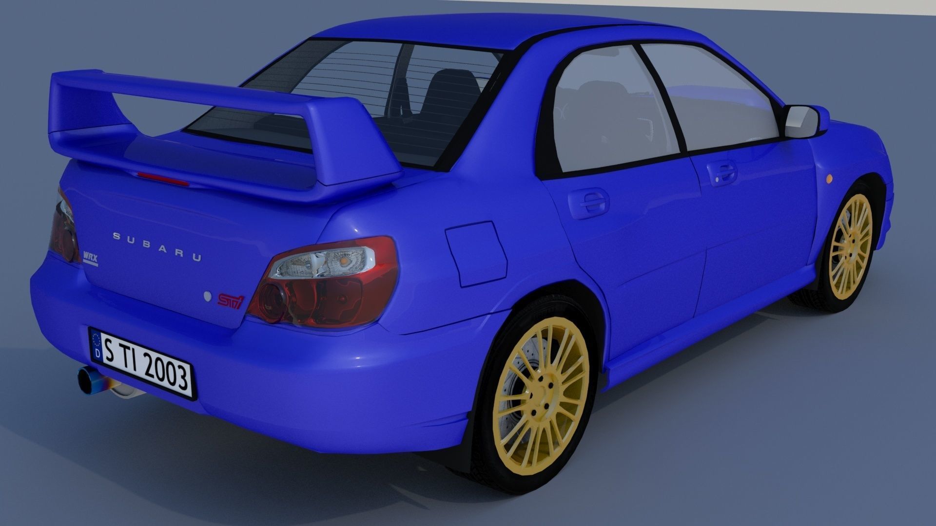 Subaru Impreza STI 2003 3D model_2