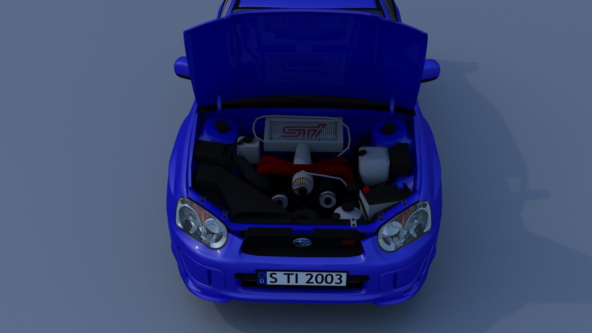 Subaru Impreza STI 2003 3D model_11