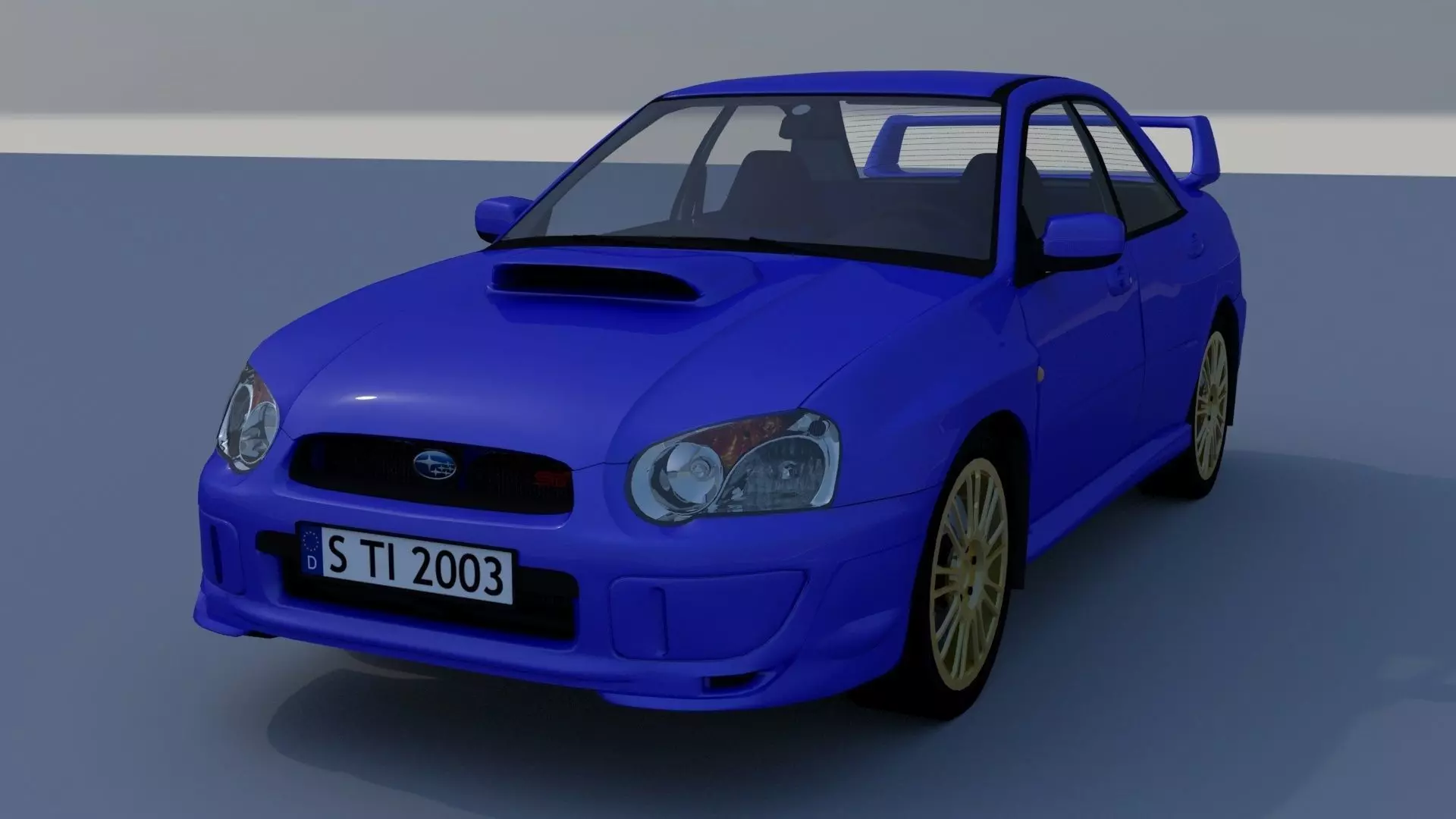 Subaru Impreza STI 2003 3D model_0