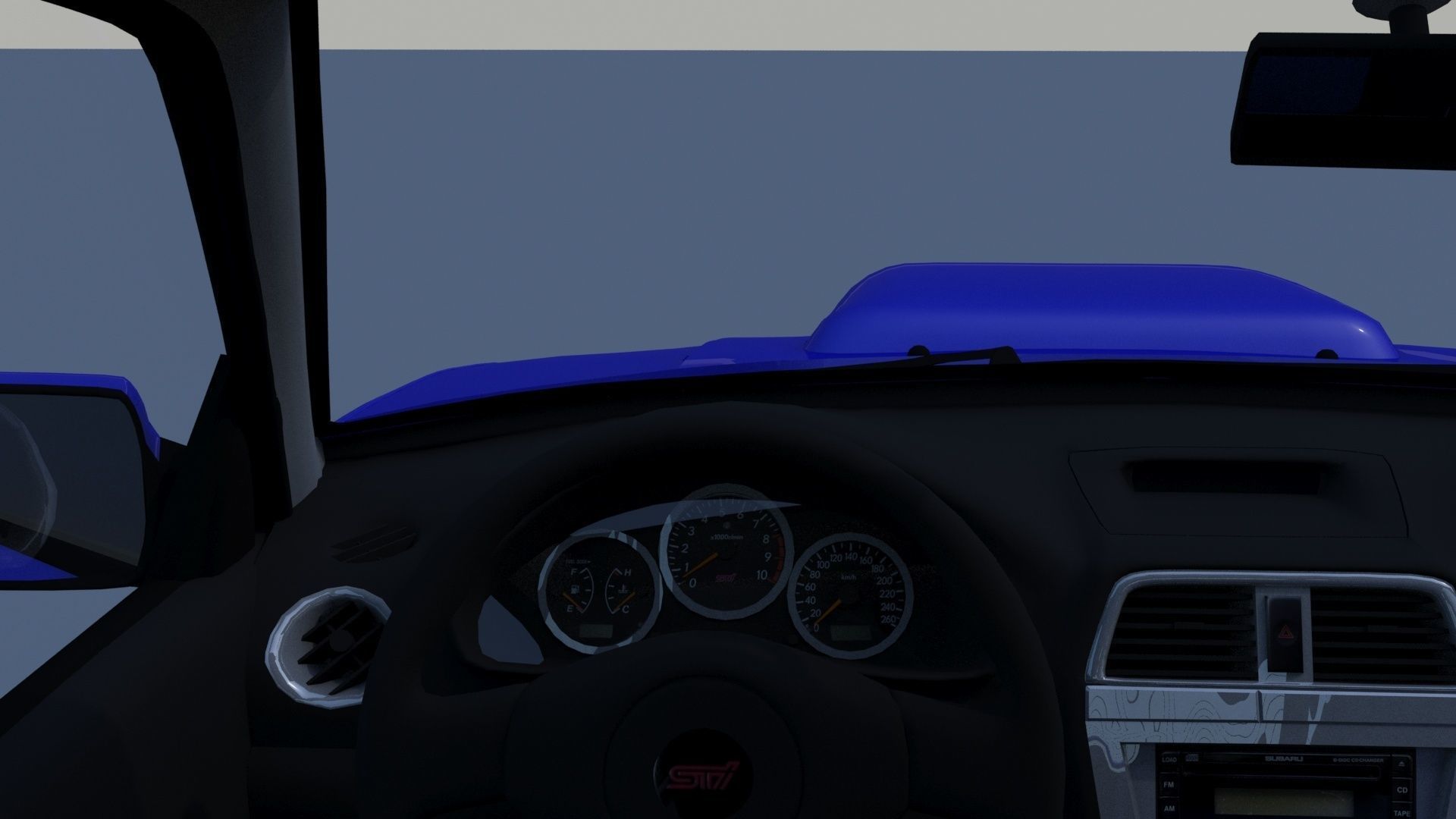 Subaru Impreza STI 2003 3D model_9