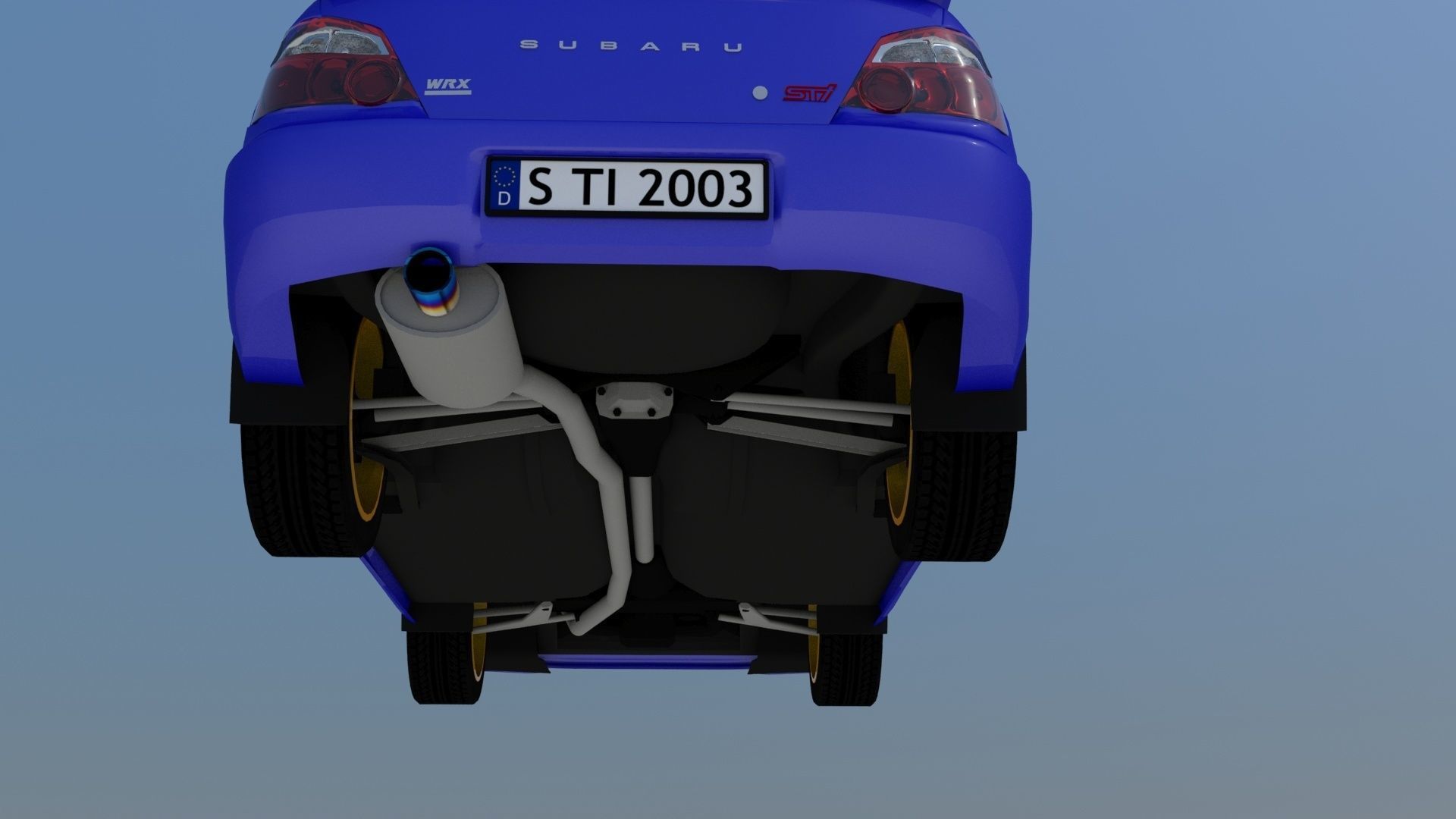 Subaru Impreza STI 2003 3D model_12
