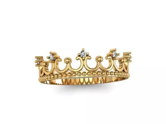 Ring crown  3D print model_0