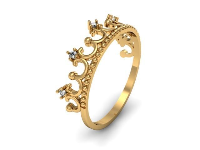 Ring crown  3D print model_1
