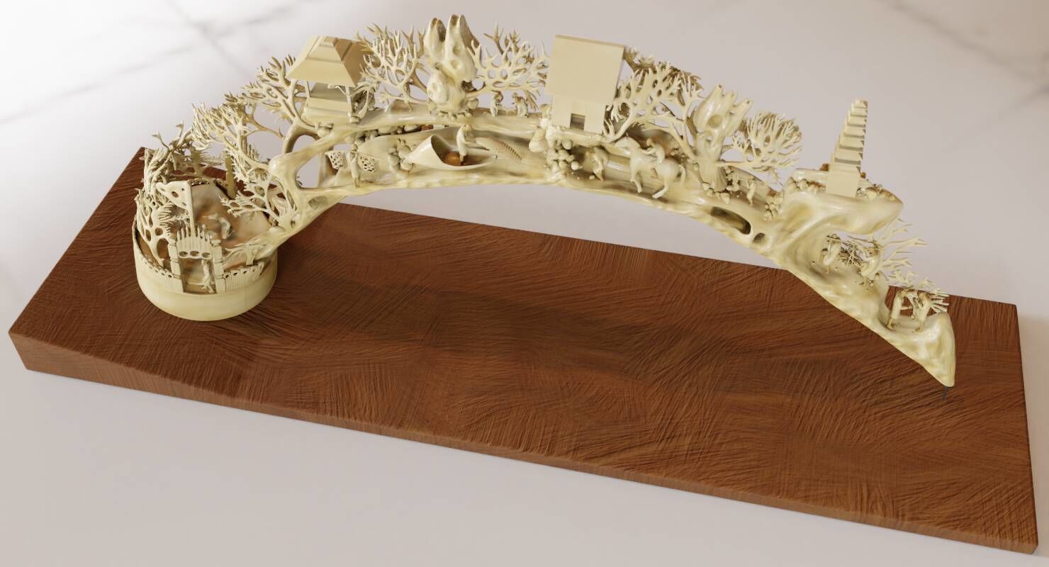 Elephant Tusk Ivory 3D model_2
