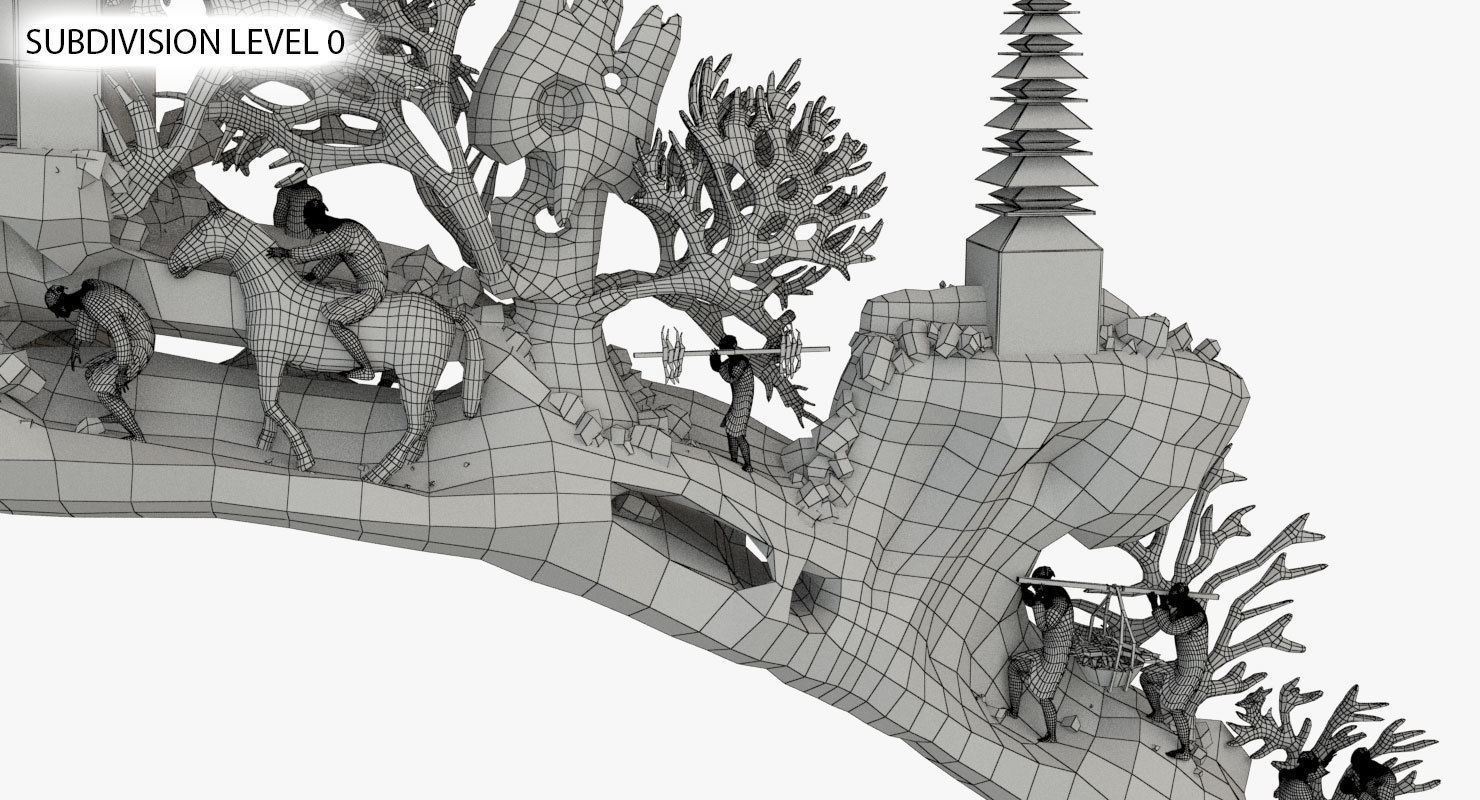 Elephant Tusk Ivory 3D model_12