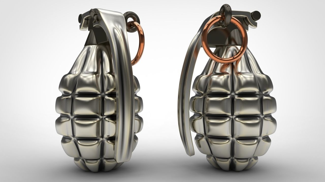 Grenade 3d print model weapon model for print stl 3dm file 3D print model_3