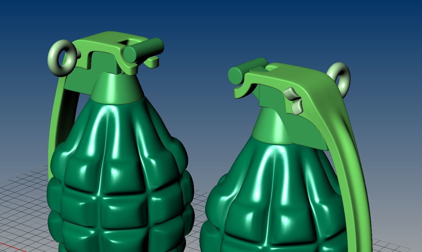 Grenade 3d print model weapon model for print stl 3dm file 3D print model_13