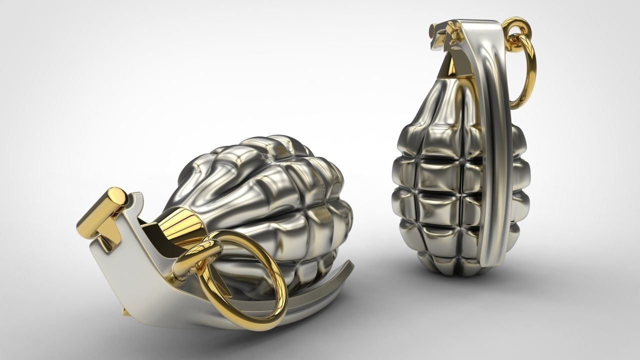Grenade 3d print model weapon model for print stl 3dm file 3D print model_2