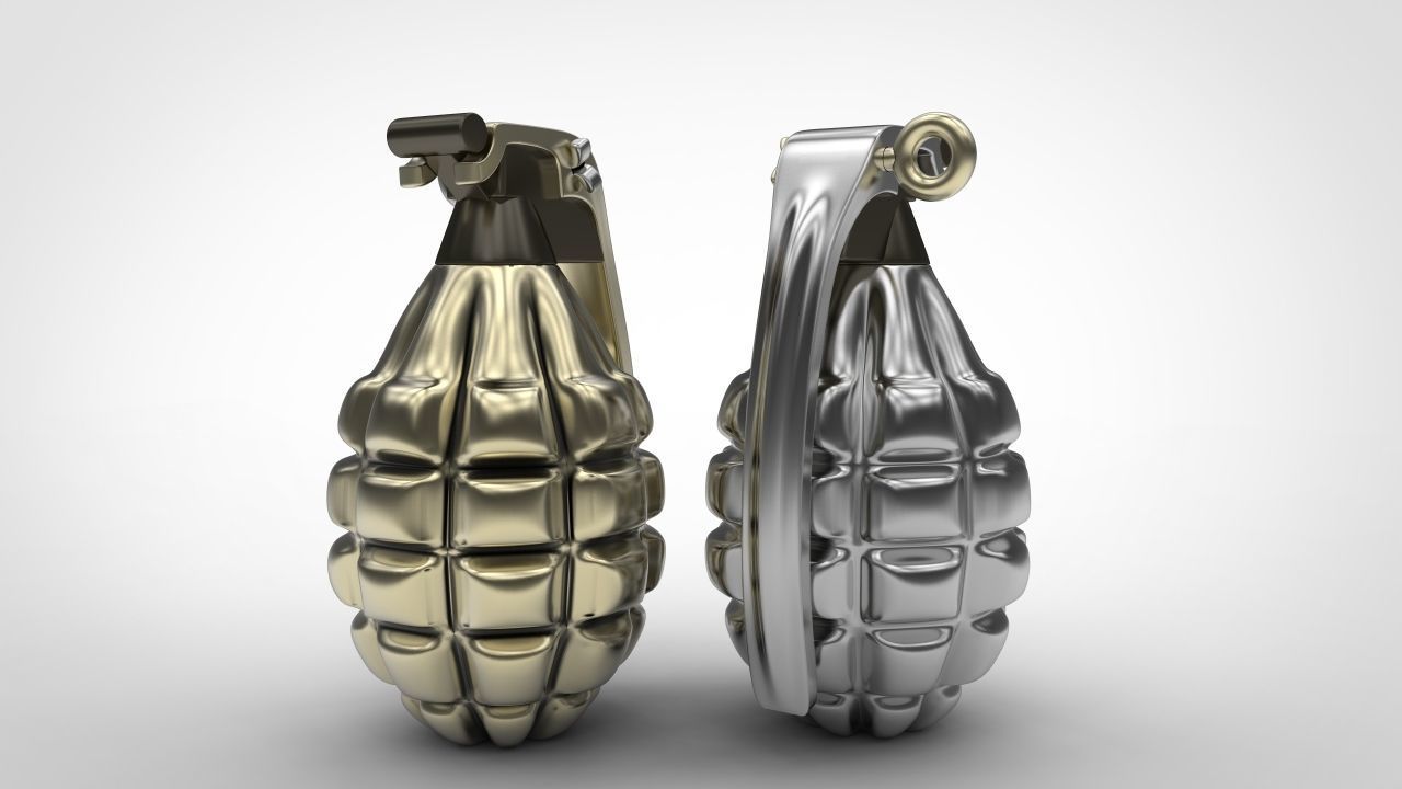 Grenade 3d print model weapon model for print stl 3dm file 3D print model_12