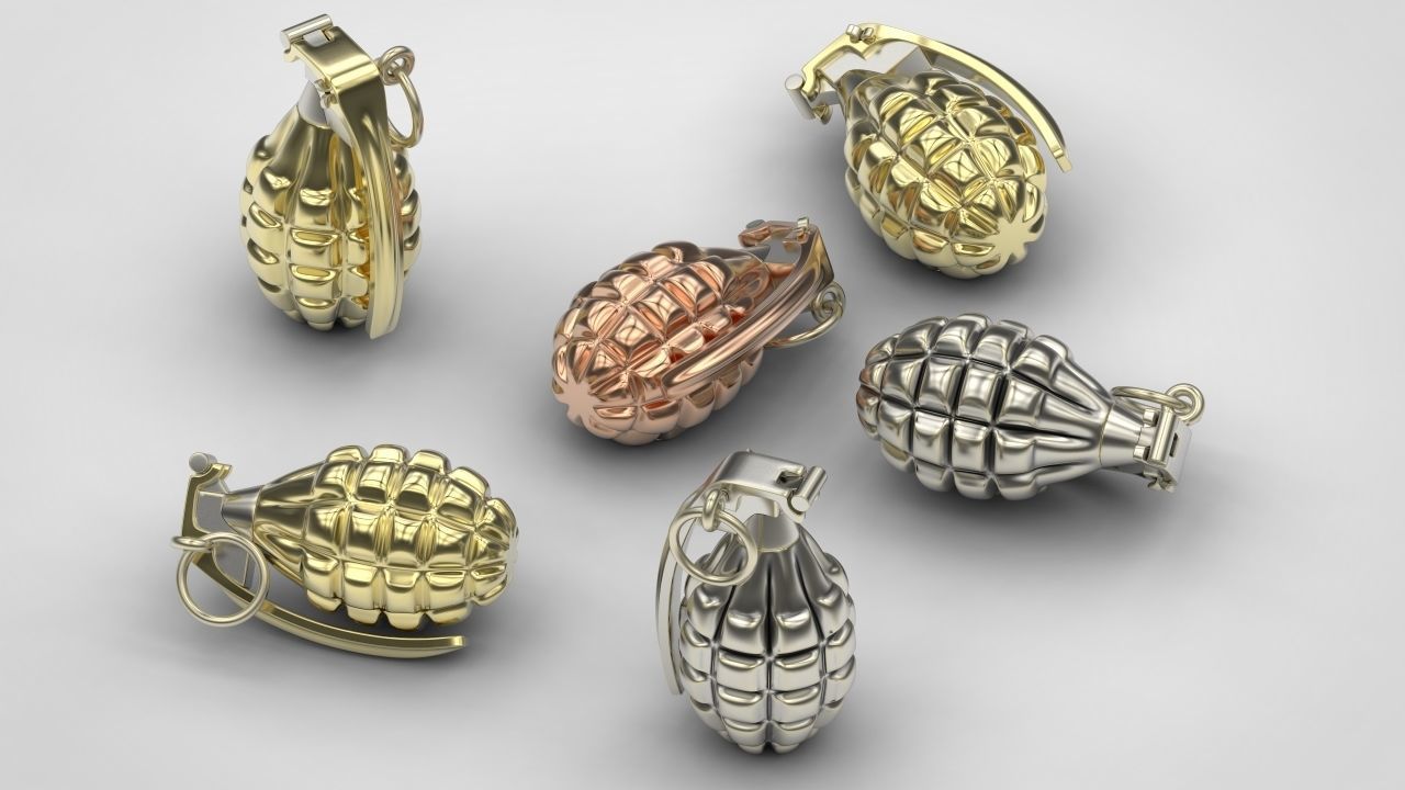 Grenade 3d print model weapon model for print stl 3dm file 3D print model_1