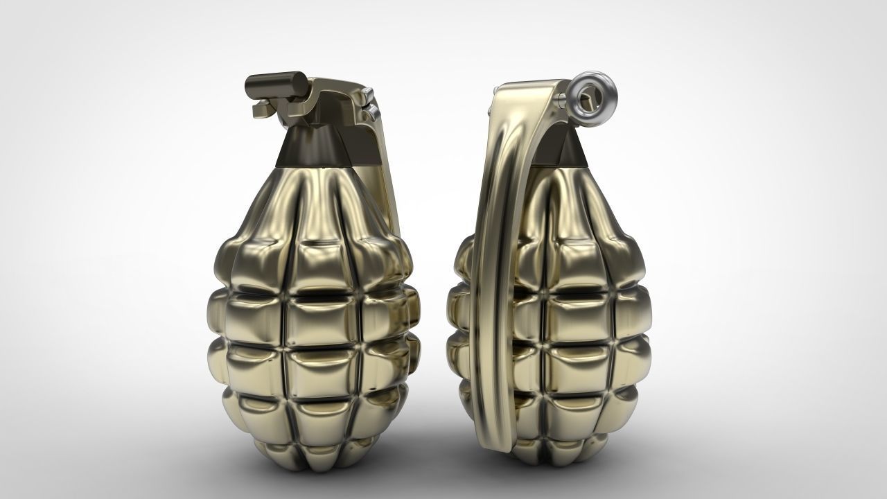Grenade 3d print model weapon model for print stl 3dm file 3D print model_6